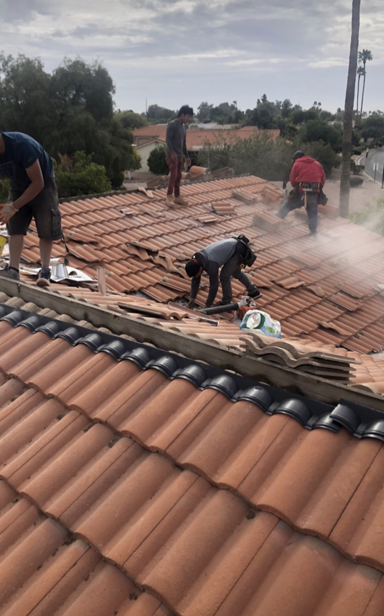 Tile roof installation in Phoenix az by acclaimed roofing contactors